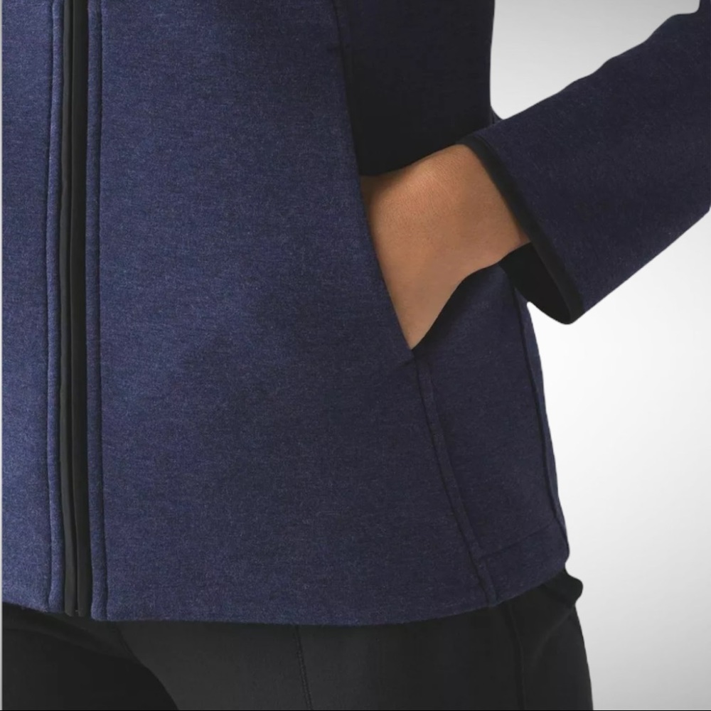 Lululemon InSculpt Heathered Deep Indigo Jacket 4 - Picture 4 of 6